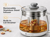 HOPER LAYER FA-K1501 Electric Glass Tea Kettle 1.5L Tea Maker SAA Certified V940-FA-K1501