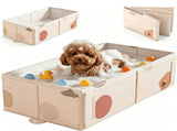 Collapsible Pet Bathtub with Side Drain Plug,Easy Hanging,Foldable Portable Tub for Dogs V1369-AZ3-W-17936