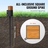 VEVOR Fence Post Anchor Ground Spike 8 Pack 36 x 4 x 4 In Metal Fence Stakes V952-FXDD35YC36YCFYQFFV0