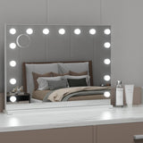 Embellir Bluetooth Makeup Mirror 80x58cm Hollywood Vanity with LED Light Wall MM-E-FRAMELS-5880-WH-BT