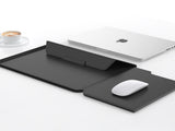 3-in-1 Detachable PU Leather Laptop Sleeve with Ergonomic Stand & Mouse Pad V888-ELOSUNG39006