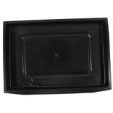 tea trays Tea Serving Plate Black Plastic Water Storage 1Pcs V1366-AZ2-W-13560