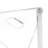 Acrylic Corner Shower Caddy 2 Tier Floor Standing Hollowed Corner Shelf Organizer for Bathroom V1294-YM0901-3112250005311