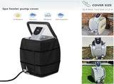 Hot Tub Spa Heater Pump Cover with Transparent PVC Top Window and Zipper Opening,Heavy Duty V1192-AZ-W-1090
