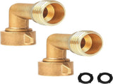 90 Degree Hose Elbow Connectors 4" Adjustable Twist Hose Nozzle V1258-DP02-C-169