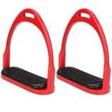Premium Safety Stirrup Die Cast Aluminum Flexible Stirrup, 1 PairsNon Slip Rubber Pad Horse Riding V1192-AZ-W-2871