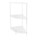 3 Tier Corner Table Multifunctional Acrylic Wall Side Table for Bedroom Bathroom Living Room V1294-YM0901-3116240035211