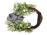 Creative Front Door Wreath with Bow 26 Letter Garden Outdoor Decorative Wreath V1294-YM0512-230329HR68-10