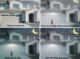 74 LED Solar Motion Sensor Light with Movement Detection, 3 Brightness Modes Outdoor Wall Lamp, V1232-TYNGYD001
