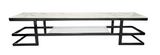 Alexa Black TV Unit - Clear Glass V292-TV-ALEXA-BLACKBASE-CEARGLASS