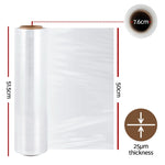 500mm x 400m Stretch Film Pallet Shrink Wrap 5 Rolls Package Use Plastic Clear SF-50X400-1-TPX5