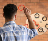 Ring Toss Game,Indoor Outdoor for Babies Adults Family,Fun Tailgate or Hangs on Wall,Exciting Gift V1263-JX-2313