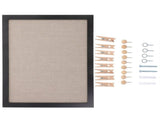 Cork Board for Bedroom Wall in Black 1 Set for Message Posting V1369-AZ3-W-10504