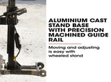 BAUMR-AG 3200W 280mm Wet/Dry Core Drill w/ Wheeled Stand & 102mm Bit Combo, for Concrete Coring Hole V219-DRLCREBM28WA-102