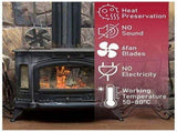 Mini Stove Fan Quiet Heat Circulation Fan Wood Burner Fan Wood Burner Eco Fire Fan V1237-ZY-715-139