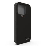 EFM Miami Leather Wallet Case Armour with D3O For iPhone 13 Pro Max - Smoke Black V578-EFCMIAE193SMB
