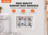 2-Branch Heat Manifold, 1/2" PEX Tubing Manifold, Stainless Steel PEX Manifold for Hydronic V952-DRFSQBXG2HLG7E0T8V0