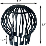 4PCS Gutter Guard Downspouts Filter Strainer Preventing Leaf Debris Branches Roof Moss From Clogging V1366-AZ2-W-07172