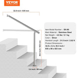 VEVOR 31.5in 80cm Handrails for Outdoor Steps for Porch Deck Stainless Steel V952-BXGDLZFS80CM27A3MV0