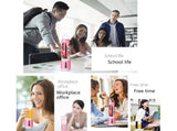 Portable Blender USB Rechargeable Juicer Cup 480ML Variant Size Value blue V1263-JX-2417