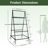 XL Heavy Duty Garden Trellis for Climbing Plants with Netting V178-66996