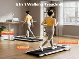 Everfit 3 in 1 Walking Pad Treadmill 12% Incline Under Desk Treadmills for Home Gym With 38cm Wide TMILL-380-2INC-WH