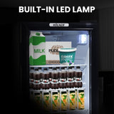 Kolner 70L Mini Bar Fridge Glass Door Beverage Cooler Wine Drinks Refrigerator FDG-YGE-BC-70L