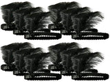 12x 1920s FLAPPER HEADBAND Headpiece Feather Sequin Charleston Gatsby Party BULK - Black V563-BR-12FLAPPERHDBND-BLK