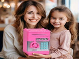 BLACK Children's Password Piggy Bank, Stores Coins & Paper Money, Auto Roll-Up, Sound & Light V1232-CQG005