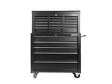 Giantz 14 Drawer Tool Box Cabinet Chest Mechanic Garage Storage Trolley Black TB-14DR-CH-RO-BK