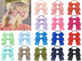 32PCS Bow Elastic Hair Ties Bowknot Ponytail Holder Hair Cute Bow Hair Bands Hair Ropes Hair Styling V1370-AZ4-11336
