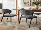 Artiss Dining Chairs Set of 6 Linen Fabric Soft Upholstered Chairs Grey DINC-KJ-7016-GYX6