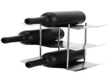 3Tier Stainless Steel Wine Rack Freestanding Wavy Wine Holder Display Shelf Kitchen Accessories V1294-YM0718-3118210012811