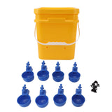 Automatic Chicken Waterer Cup with 12L Handheld Barrel Poultry Drinking Equipemnt for Goose Duck V1294-YM0706-3111230182715