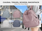 BJLFS Unisex Lightweight Water-Resistant Backpack, Black Purple V1189-LWWAL-20260325-00071