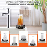 VEVOR Glass Rinser, 10 Powerful Spraying Jets Rotating Cup Rinser for Sink, 304 Stainless Steel V952-TMAZSXBQ304B1O045V0