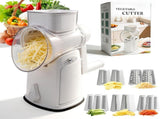 Rotary Cheese Grater Hand Crank - Cheese Shredder with 5 Blades & Storage Room, Easy to Clean, V1258-DP02-I-0005