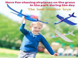 4 Pack LED Light Airplane-17.5" Large Throwing Foam Plane Outdoor Flying for Kids-Flying V1366-AZ2-W-13318