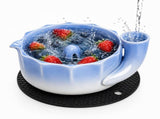 Berry Bowls with Holes Ceramic - Berry Vortex Bowl Ceramic, Self Spinning Fruit Washer Spinner, V1107-122-70863-GRN