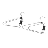 5pcs Foldable Clothes Hanger Stainless Steel Multifunctional Anti Slip Foldable Garment Hangers for V1294-YM0901-3117240334511