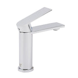 WELS Chrome Square Bathroom Short Basin Mixer Vanity Sink Faucet Tap Flat Lever V1233-KRS101CR