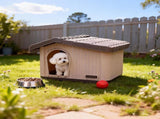 Plastic Dog House Kennel Shelter for Indoor & Outdoor Pets Weatherproof V63-954631