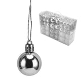 100pcs Christmas Ball Ornaments Shatterproof Hanging Balls for Christmas Tree Party DecorationSilver V1294-YM0715-3115210248113