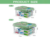 Medicine Storage Box, 2-Layer Multi Grid First Aid Medication Container, Portable Household Medicine V1237-ZY00B0DKTFLNYN