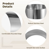 12PCS Hamburger Bun Rings, 3.9"1.6" Stainless Steel Round Mousse Rings, Non-stick Hamburger Baking V1369-AZ3-W-08726