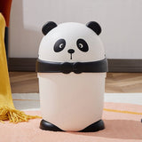 Bathroom Trash Can with Lid Plastic PP Material Multi Color Stylish Design V1366-AZ2-W-26095