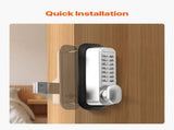 Mechanical Keyless Entry Door Lock, 14 Key Mechanical Door Lock, Mechanical Keypad Door Lock with V952-JXMMSBMAZSZMD0O8HV0