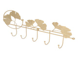 Wall Coat Rack Ginkgo Leaf Design Simple Elegant Style Wide Application Wall Mounted Coat Rack for V1294-YM0715-3115220053411