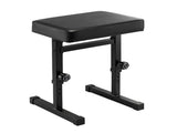 Alpha Piano Bench Adjustable Seat Heavy Duty H-Shape Piano Stool Black PSTOL-E-HS43-BK