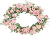 Artificial Front Door Wreath 15.7in Eye Catching Peony Hydrangea Flower Wreath for Home Party V1294-YM0901-200311QY14-2